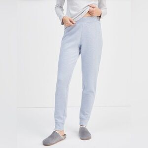 Haven Well Within Super Soft Fleece Slim Jogger Pants Blue Breeze Heather Sz M